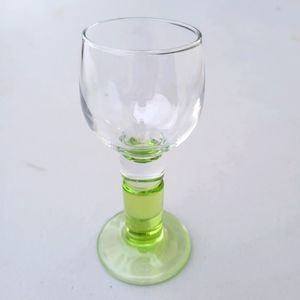 Bormioli Rocco LIMONCINO Cordial Liqueur 2 oz Green Footed Shot Glass Italy